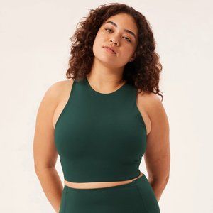 NWT girlfriend collective Dylan Tank Bra Moss